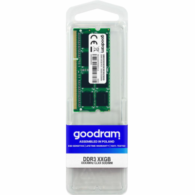 GOODRAM SODIMM DDR3 8GB 1333MHz CL9, 1.5V