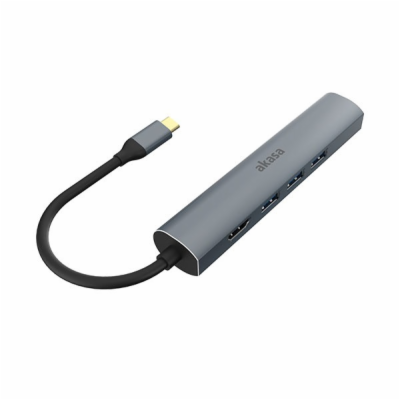 Akasa AK-CBCA22-18BK AKASA adaptér 5v1 USB Type-C na HDMI...