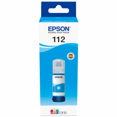 EPSON ink bar 112 EcoTank Pigment Cyan ink bottle