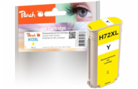 PEACH kompatibilní cartridge HP No. 72 (XL), žlutá, C9373A, 138ml