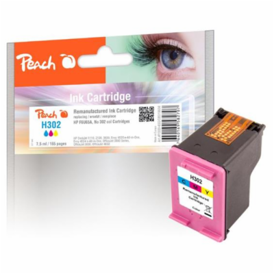 Akce!!! PEACH kompatibilní cartridge HP F6U65A, No 302, c...