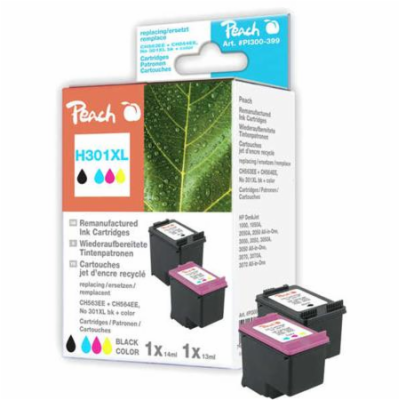 PEACH kompatibilní cartridge HP No 301XL MultiPack, black...