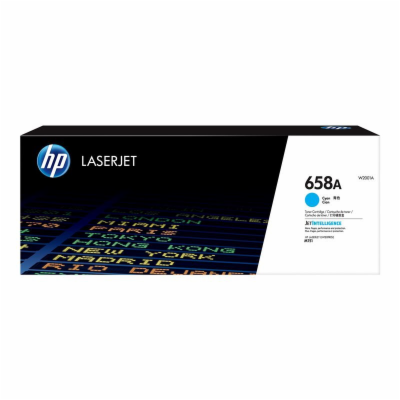 HP 658A Cyan LaserJet Toner Cartridge (6,000 pages)