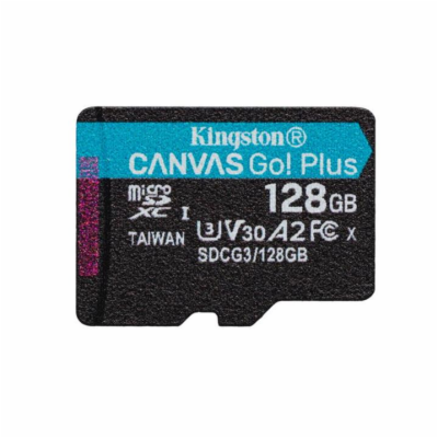 KINGSTON 128GB microSDHC Canvas Go! PLus 170R/100W U3 UHS...