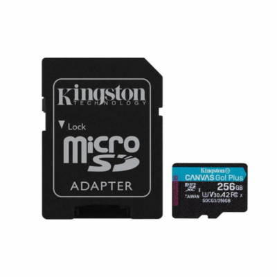 KINGSTON 256GB microSDXC Canvas Go! Plus 170R/100W U3 UHS...