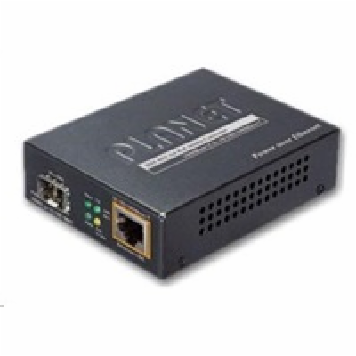 Planet GTP-805A konvertor RJ45/SFP, 1Gbps, PoE injektor 8...