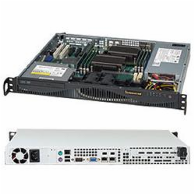 SUPERMICRO mini1U chassis, 2x 3,5" fixed HDD (nebo s MCP-...