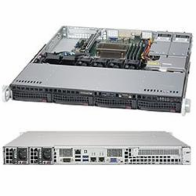 SUPERMICRO 1U chassis 4x 3,5" HS SAS/SATA (12G), 2x400W (...