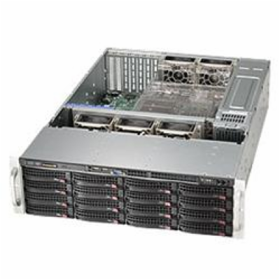 SUPERMICRO 3U chassis 16x 3,5" HS SAS/SATA (4x SFF 8087),...