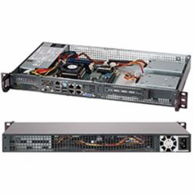 SUPERMICRO mini1U chassis, 1x 3,5" fixed HDD (nebo s MCP-...