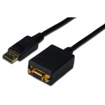 Digitus Adaptérový kabel DisplayPort, DP - HD15 (VGA) sam...