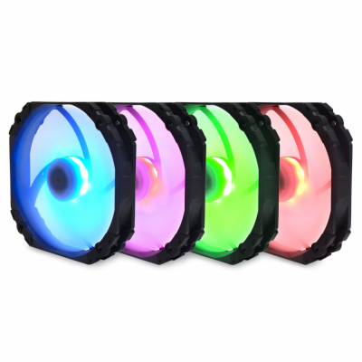 SCYTHE KF1425FD18R-P Kaze Flex 140 mm Round RGB PWM Fan 3...