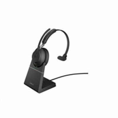 Jabra Evolve2 65/Mono/BT/Bezdrát/MS/Stand/Černá