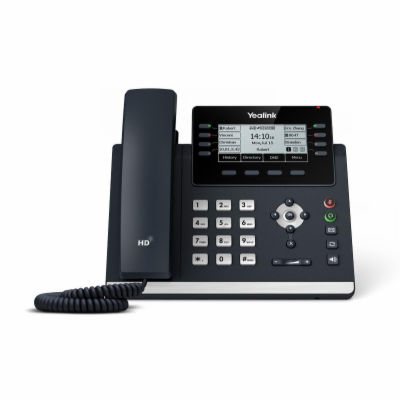 Yealink SIP-T43U SIP telefon, PoE, 3,7" 360x160 LCD, 21 p...