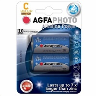 AgfaPhoto Power alkalická baterie 1.5V, LR14/C, 2ks 