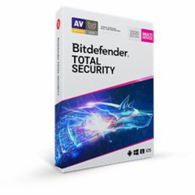 Bitdefender Total Security - 10 zařízení na 1 rok - elekt...