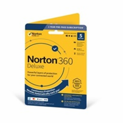 NORTON 360 DELUXE 25GB +VPN 1 uživatel pro 3 zařízení na ...