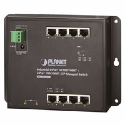 Planet WGS-4215-8T2S plochý L4 switch, 8x1Gb, 2x1Gb SFP, ...