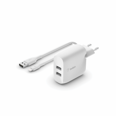 Belkin BOOST CHARGE™ Duální 24W USB-A nástěnná nabíječka ...