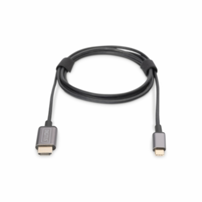 Digitus USB-C - HDMI kabelový adaptér, 1,8 m 4K/30 Hz, če...