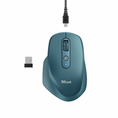 TRUST bezdrátová Myš Ozaa Rechargeable Wireless Mouse - blue