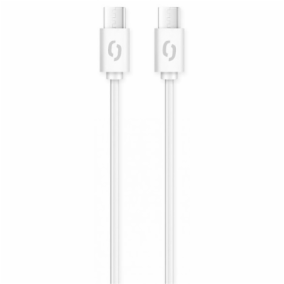 ALIGATOR Datový kabel POWER 3A, USB-C/USB-C, bílý