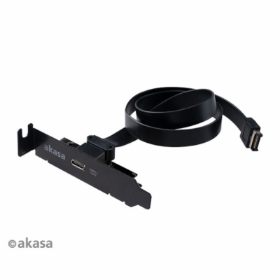 AKASA adaptér MB interní, USB 3.1, PCI závorka s Type-C k...