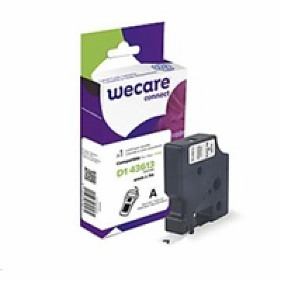 WECARE ARMOR páska pro DYMO S0720780, černá/bílá, 6mm x 7m