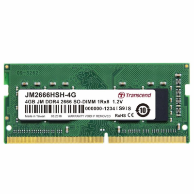 Transcend SODIMM DDR4 4GB 2666MHz CL19 JM2666HSH-4G Trans...