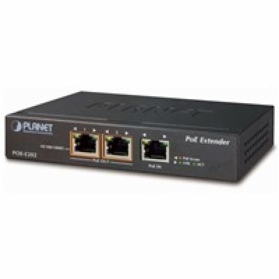 Planet PoE/LAN extender, 1xPoE-in, 2xPoE-out 25W, 802.3at...