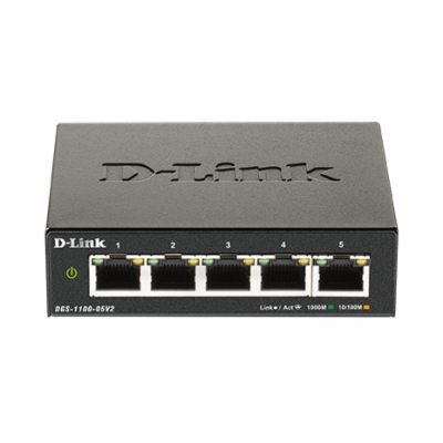 D-LINK DGS-1100-05 D-Link DGS-1100-05V2 5-port Gigabit Sm...