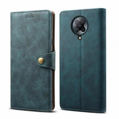 Lenuo Leather flipové pouzdro pro Xiaomi Redmi Note 8, modrá