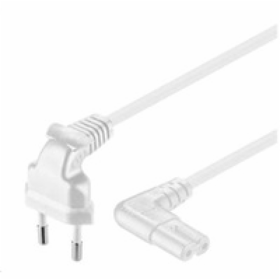 PREMIUMCORD Kabel síťový 230V k magnetofonu se zahnutými ...