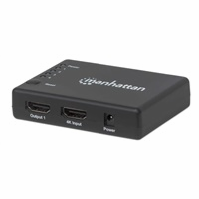 MANHATTAN Splitter HDMI 2 porty, 4K@30Hz, černá