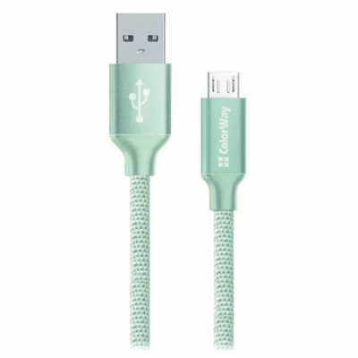 Colorway Datový Kabel Usb / Micro Usb/ 1m/ 2.1A/ Mint