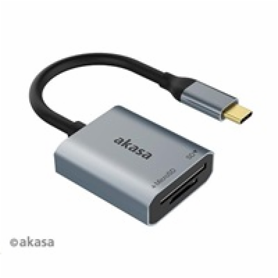 AKASA USB 3.2 Type-C Dual čtečka karet