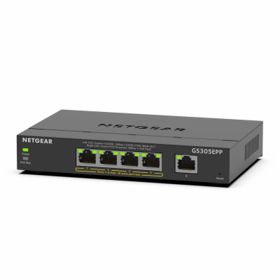 NETGEAR GS305EPP Netgear 5PT Gbit High Power PoE+ Switch