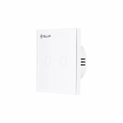 Tellur WiFi Smart Spínač, 2 porty, 1800 W, 10 A., bílý