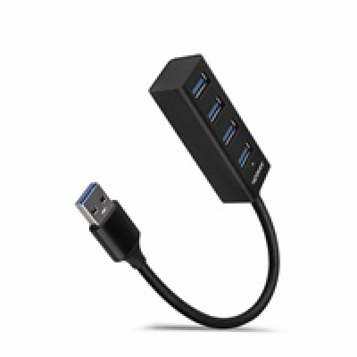 AXAGON HUE-M1A, 4x USB 3.2 Gen 1 MINI hub, kovový, kabel ...