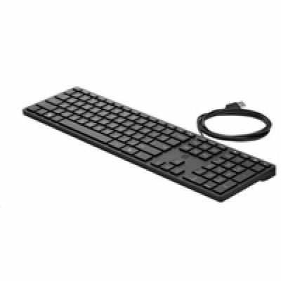 HP Wired Desktop 320K Keyboard 9SR37AA#ABB HP Wired 320K ...