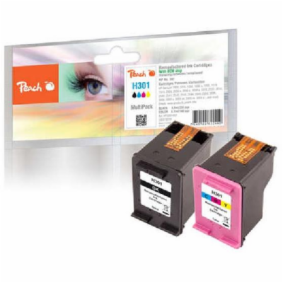 PEACH kompatibilní cartridge HP No 301 MultiPack, black, ...