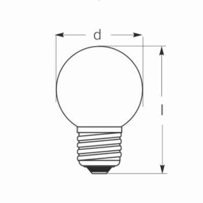 LED G45 1W/030 COLOURMAX E27 teplá bílá IP45    250654999