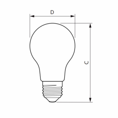 Philips Classic LEDbulb ND 8,5-75W A60 E27 840 FR Studená...