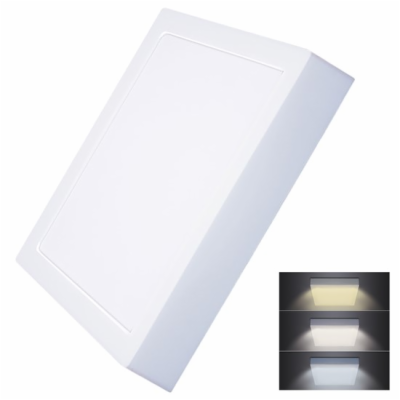 Solight LED mini panel CCT, přisazený, 24W, 1800lm, 3000K...