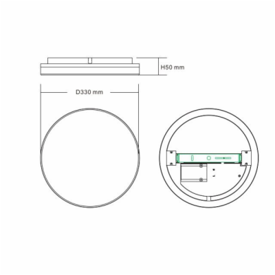 Svítidlo LED stropní ELPO 24W 1900lm 3CCT-3000K/4000K/600...