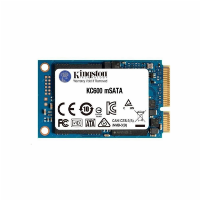 Kingston Flash 256G SSD KC600 SATA3 mSATA