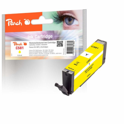 PEACH kompatibilní cartridge Canon CLI-581, yellow, 5,6 ml