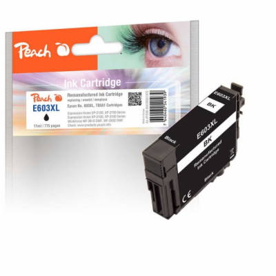 PEACH kompatibilní cartridge Epson No 603XL, black, 11 ml 