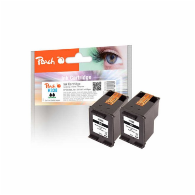 PEACH kompatibilní cartridge HP CB331E, No 338*2 TwinPack...