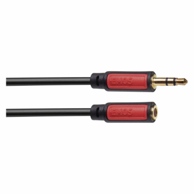 JACK kabel 3,5mm stereo, vidlice - 3,5mm zásuvka 5m   SM5105